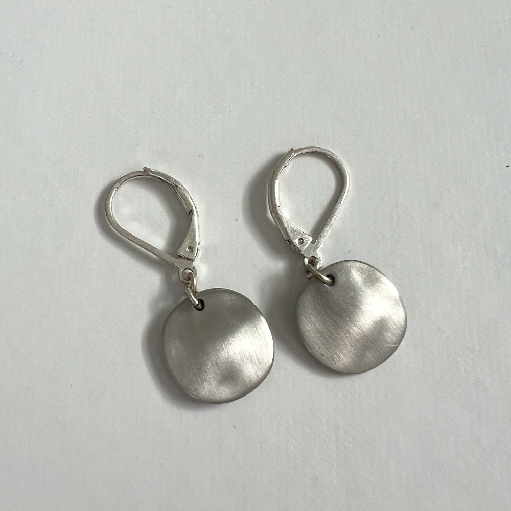 J.Jill Hand Brush Disc Hoop Earrings